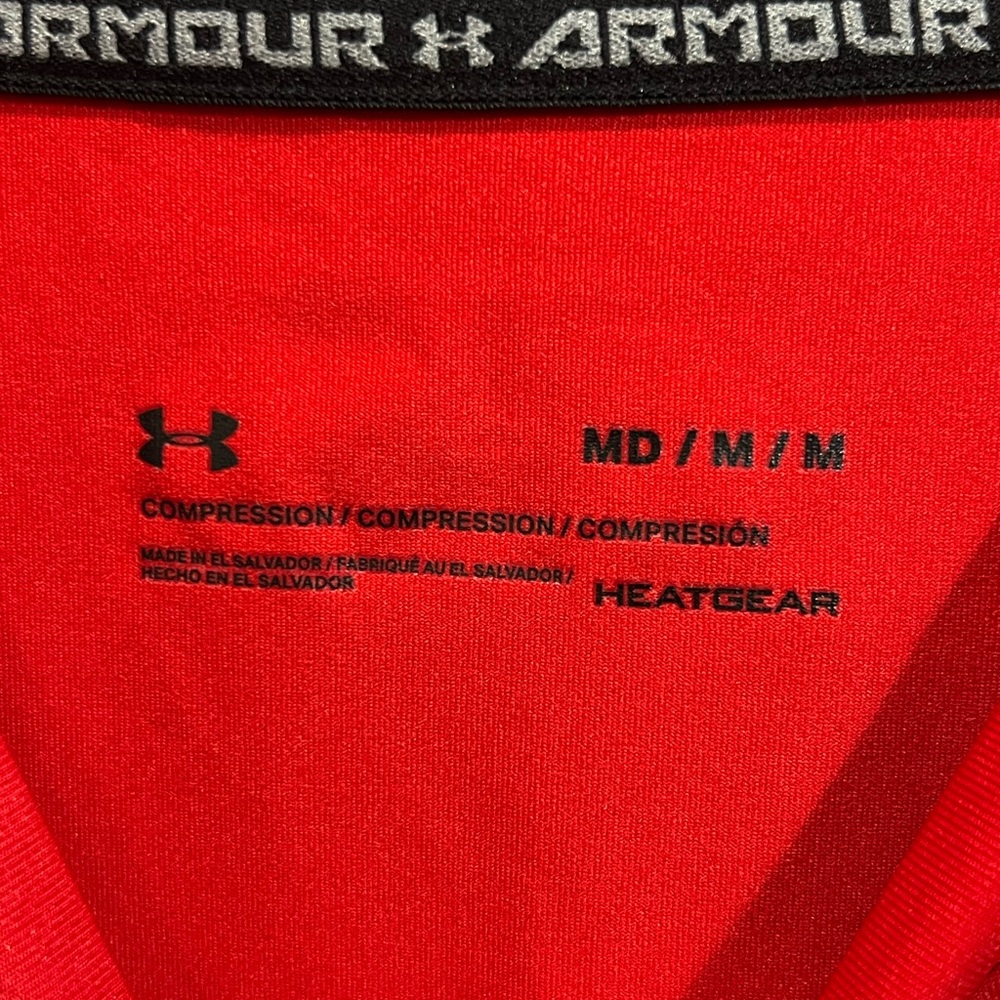 Under Armor Scarlet Compression Top